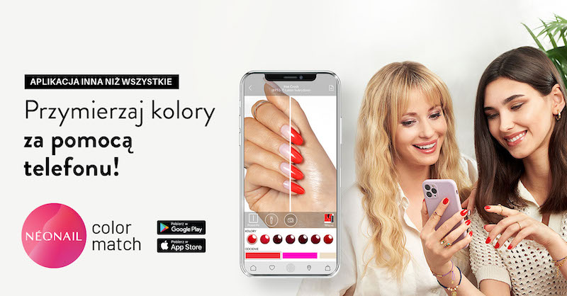 Nowa aplikacja mobilna do przymierzania manicure marki NEONAIL